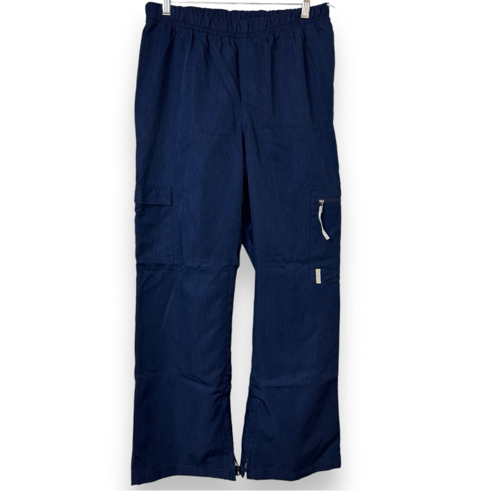 Nike Blue Poly / Nylon Straight Leg Track Pants ‎ - Women's Size Large (12 -14)